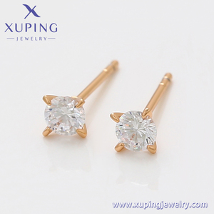 X000757119 <span class=keywords><strong>XUPING</strong></span> joyería precio de fábrica 18K chapado en oro cobre pendientes moda señoras joyería Stud pendientes - Product Image 3