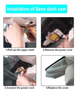 Enregistreur de conduite à vision nocturne avec capteur G caché 4K HD Wifi App Stealth Cam Dash Camera pour Benz C63 2017 2018 2019 - Product Image 3