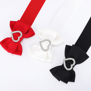 <span class=keywords><strong>Ceinture</strong></span> Corset en Tissu avec <span class=keywords><strong>Boucle</strong></span> Cœur en Cristal Mignonne, <span class=keywords><strong>Ceinture</strong></span> Large <span class=keywords><strong>Élastique</strong></span> Extensible pour Filles, Nœud Papillon, <span class=keywords><strong>Ceinture</strong></span> Large et Douce pour Robe - Product Image 6