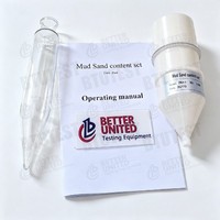 Kit de Prueba de Contenido de Arena con Estuche Portátil - Determinador de Contenido de Arena en Fluidos de Perforación de 0-20%, Estándar API