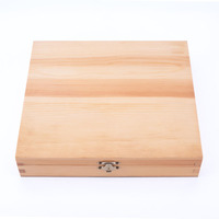 Boîte cadeau rectangulaire en bambou/bois faite à la main, ensemble de couverts de 72 pièces avec options de logo et de design graphique personnalisés