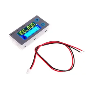 DC10-100V LCD Acid Lead Lithium Battery Capacity Indicator Digital Voltmeter Voltage Tester With Temperature Display