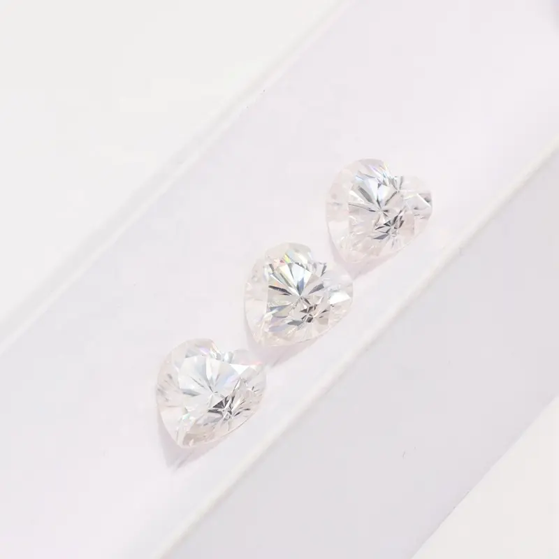 Hot Sale 2mm-11mm 0.05-5ct Heart Cut Großhandel Weiß Moissan ite Loose Moissan ite Diamond