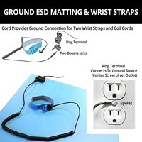 Tapis de table antistatique en caoutchouc ESD pour salle blanche, 1,2 m x 10 m, feuille dissipatrice d'électricité statique