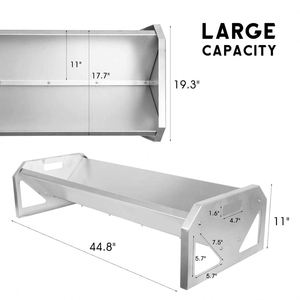 Comedero de Heno para Caballos y Cabras, Desmontable, de Gran Capacidad, Comedero de Heno Metálico Profundo para Ganado - Product Image 3