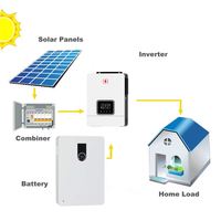 Système d'énergie solaire hybride hors réseau monophasé 3Kw-10Kw Kit complet de système d'énergie solaire solaire