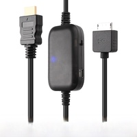 Kabel HD Plastik Universal 3m untuk Konsol Game PSP GO Mendukung Video Definisi Tinggi ke Layar