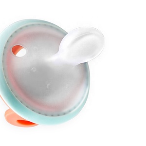 Sucettes en silicone personnalisées, adorable sucette transparente pour bébé, sucette souple à gros mamelon plat pour bébé - Product Image 3