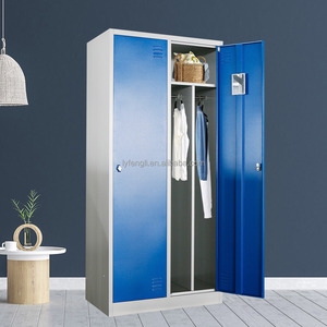 Armoire de Rangement Métallique Démontable en Acier Personnalisée à 4 Compartiments et 2 Portes, Écologique, Durable, avec Serrure à Clé, Certifiée ISO, pour Vestiaire - Product Image 2
