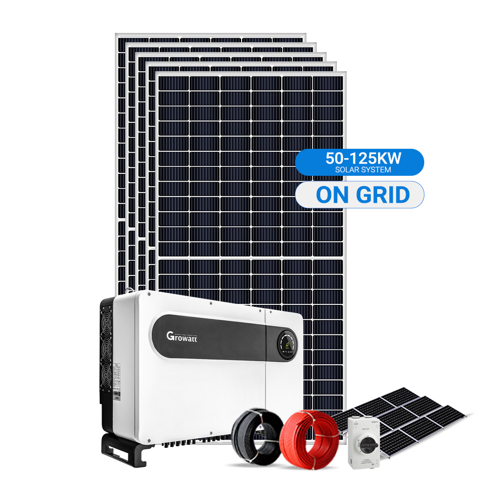 Полная солнечная электростанция PV Панель полный комплект 100000 Вт 120 кВт 110 кВт 80 кВт 50 кВт цена солнечная энергетическая система на сетке