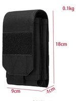 Étui de transport vertical double pour téléphone portable avec clip ceinture pour extérieur