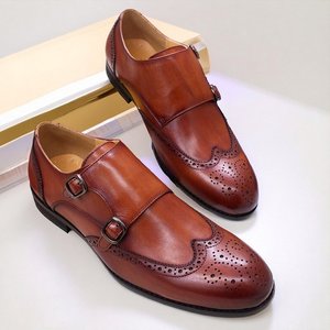 Nouvelles Chaussures Habillées de Luxe pour Hommes, Élégantes, en Cuir Véritable de Haute Qualité, Style Oxford Brogue - Product Image 5