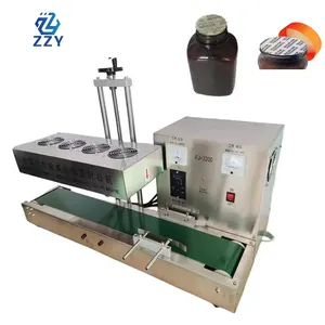 Sellador automático de inducción electromagnética, máquina de sellado por inducción de papel de aluminio para botella de vidrio de plástico, lata de tarro