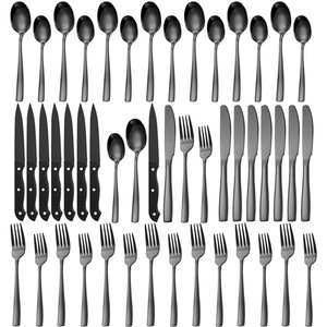 Ensemble de <span class=keywords><strong>couverts</strong></span> minimaliste moderne pour 8 personnes, couteau, fourchette, cuillère, boîte de couleur, ensemble de <span class=keywords><strong>couverts</strong></span> en acier inoxydable - Product Image 1