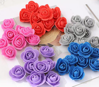 Drea Mariage DIY Fait Main Roses en Mousse Réalistes 3,5 cm 500 Pièces Fleurs Artificielles pour la Fête des Mères et Noël