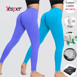 <span class=keywords><strong>Leggings</strong></span> da Yoga e Palestra per Donna, Vita Bassa Elastica, Traspiranti, Senza Cuciture, Comodi, Vendita all'Ingrosso - Product Image 1