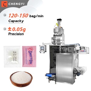 High Speed Fully Automatic Multi Lane 1g 5g 10g 20g 4 Side Seal Granule Sachet Pouch Sugar Packing Machine - Product Image 1