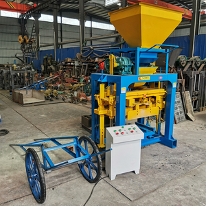 Machine semi-automatique QT4-35C pour briques de ciment, moule à blocs creux en béton, modèle de pavé, matière première cendres volantes, à vendre en Afrique - Product Image 1