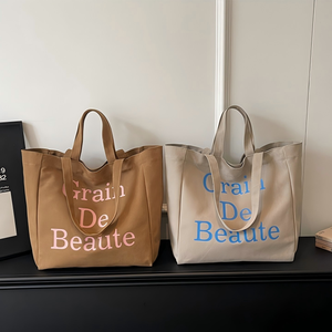 Personalized Blank <b>Plain</b> Custom <b>Canvas</b> Bags Recycled Shopping Bags Cotton Tote Bags With Custom Printed Logo Women - Product Image 2