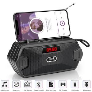 Enceinte portable d'extérieur Hi-Fi avec basses profondes, sans fil Bluetooth, radio FM, lecteur MP3, subwoofer, boîte à musique, haut-parleur audio - Product Image 4