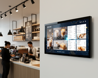 Écran LCD AIO Android 11 de 13,3 pouces, RK3568, écran tactile 10 points, menu numérique