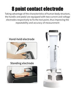 Analyseur de composition corporelle portable pliable commercial avec fonction de soin de la peau pour la salle de sport et l'usage domestique, à base d'impédance bioélectrique - Product Image 6
