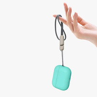 Tali Headphone portabel, tali Lanyard cocok untuk Casing Headphone/Casing serbaguna lembut elastis tali kepang Travel untuk Airpods Pro 2 Casing telinga