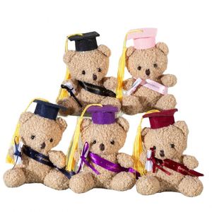 Venta al por mayor <span class=keywords><strong>Dr</strong></span>.Graduation Bear llaveros de peluche juguetes Kawaii colgante recuerdos para estudiante graduación oso de peluche juguetes de animales de peluche - Product Image 1