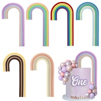 Bestseller Bunter Regenbogen Cake Topper Kuchenwerkzeuge Hochzeit Geburtstag Party Geschenk Kuchen Zubehör Dekorationen