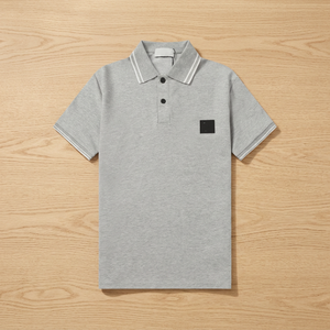 Best-Selling Italian Brand High Quality Embroidered Knitted Nonwoven 300 Grams 100% Cotton Eco-Friendly Shirt <b>Men</b> Casual <b>Animal</b> - Product Image 3