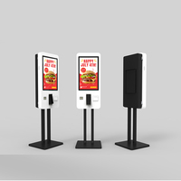 Kiosco de Pedidos con Pantalla Táctil de Autoservicio, Pantalla Digital con CMS Integrado para Restaurantes de Comida Rápida, Tiendas Minoristas y Ascensores