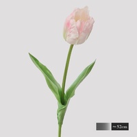 Fleurs de tulipes artificielles, tiges de tulipes en PU au toucher réel pour la décoration de table à la maison, centre de table floral pour mariage