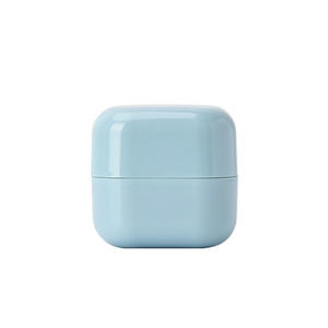 <strong>Double</strong> Layer Empty <strong>Colored</strong> Rectangle PP Plastic Screw Top Luxury Skin Care Cream Jar Cosmetic <strong>Container</strong> - Product Image 1