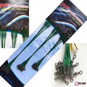 Connecteur de fil de pêche en acier inoxydable avec guide et émerillon, matériel de pêche 15-20-25 cm, ligne haute résistance anti-emmêlement - Product Image 3