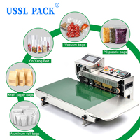 FR1800 Brede transportband roestvrijstalen continue sealmachine voor graan, ontbijtgranen, droge goederen, landbouw, desktop, automatische continue sealmachine
