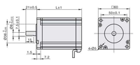 Contrôleur hybride intégré BM BS60L100E avec communication Modbus, moteur pas à pas à boucle fermée Nema24 60mm 4Nm 5A 1000 ligne avec encodeur