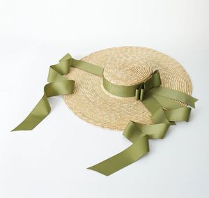 CLN612603 Sombreros de Paja de Trigo al por Mayor con Ala Ancha y Lazo, Sombrero de Playa para Mujer, Sombrero Turístico, Sombrero para el Sol - Product Image 6