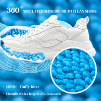 Kantong Cuci Sepatu Mikrofiber 360 Wrap-Around yang Dapat Disesuaikan dan Dilepas, Rendah Kebisingan, dengan Loop Gantung Multifungsi untuk Mesin Cuci