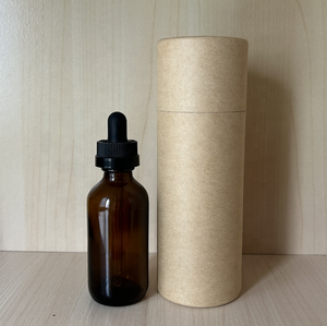 Flacon compte-gouttes CR en verre ambré de 1 oz 2 oz avec pipette graduée résistante aux enfants et boîte pour extrait de plantes médicinales - Product Image 1