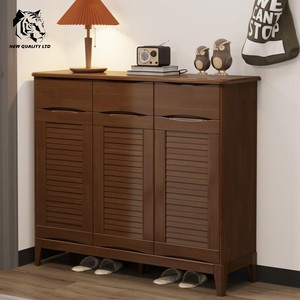 Mueble zapatero de madera para entrada, estilo rústico, ecológico, nuevo, a la moda, disponible en stock, personalizable, al precio más bajo de fábrica. - Product Image 6