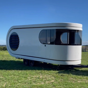 Maison préfabriquée rétractable et rotative Capsule Remorque Maison Modulaire Petite Maison de <span class=keywords><strong>Camping</strong></span> avec Roues - Product Image 2