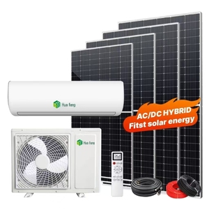 L'énergie solaire Alimenté Climatiseur 12000Btu 18000Btu 24000Btu Ac/Dc Hybride Onduleur Mini Split AC Unité Système Prix - Product Image 1
