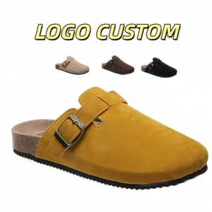 Zuecos de Diseño de Alta Calidad en Gamuza Genuina, Ligeros y Personalizados, Unisex, Tipo Mule, Pantuflas de Corcho y Cuero de Lujo para <span class=keywords><strong>Mujer</strong></span> - Product Image 4