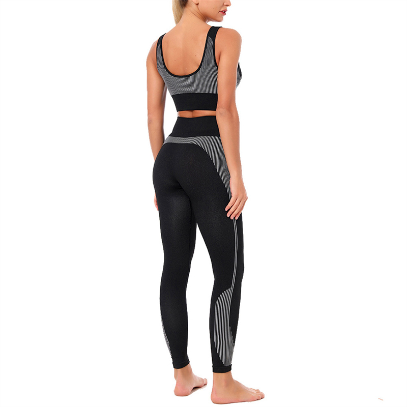 New Fashion Modern Breathable Workout Clothing Women Active Wear  Yoga Pants  BRA  4 colors comfortable
