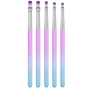 Juego de 5 Pinceles para Uñas con Degradado de Color, Pincel para <span class=keywords><strong>Gel</strong></span> de Extensión, Pincel para Exfoliar Uñas, para Salón de Belleza - Product Image 4