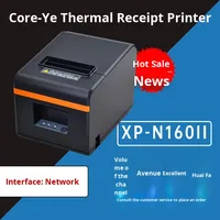 Meilleure vente Xprinter XP-N160II Imprimante thermique automatique de reçus pour cuisine à emporter, caisse enregistreuse, coupe-papier automatique, interface USB 80 mm, Chine