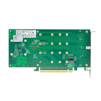 LINKREAL, fábrica de 3,0 PCIe X16 M.2 NVMe SSD, controlador de interruptor, tarjeta adaptadora, cuádruple para escritorio en Stock