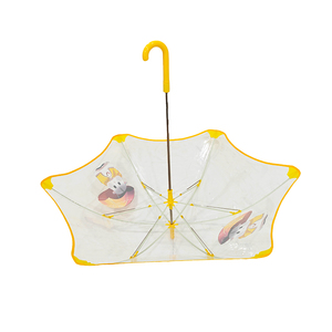 <span class=keywords><strong>Parapluie</strong></span> <span class=keywords><strong>transparent</strong></span> semi-automatique pour enfants, style dessin animé, coins arrondis, sûr pour l'école primaire - Product Image 4