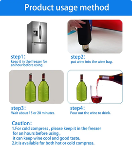 Şarap soğuk paketi soğutucu çanta şarap şişeleri kapsayan ve şarap soğutucular olarak hizmet - Product Image 3