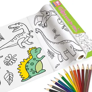Çocuk çizim rulo, çocuklar için çizim kağıt, popüler karikatür Graffiti kaydırma çocuk sanat çizim rulo kağıt çocuk için
